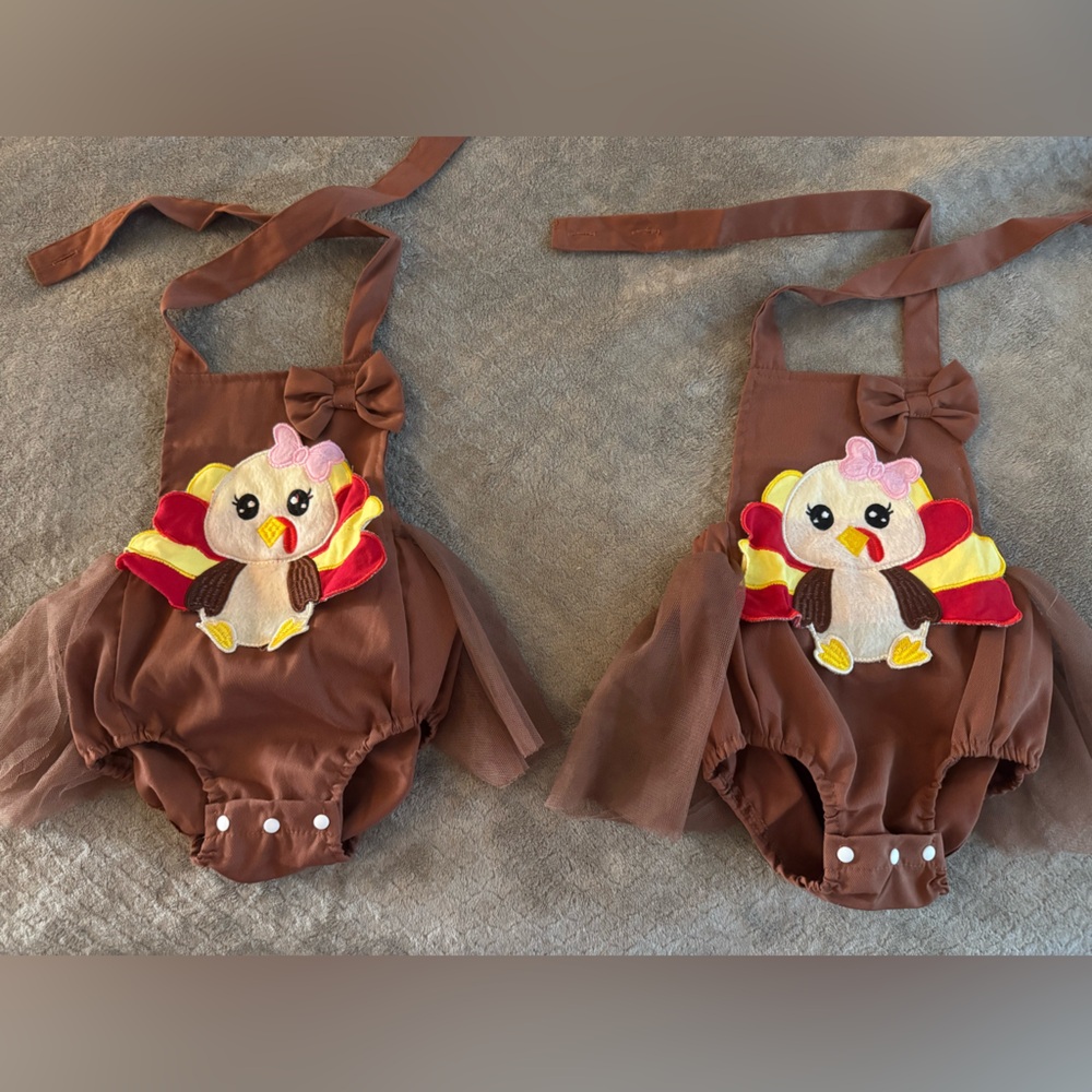 TWIN BUNDLE / Turkey 🦃 Tutu Onesies